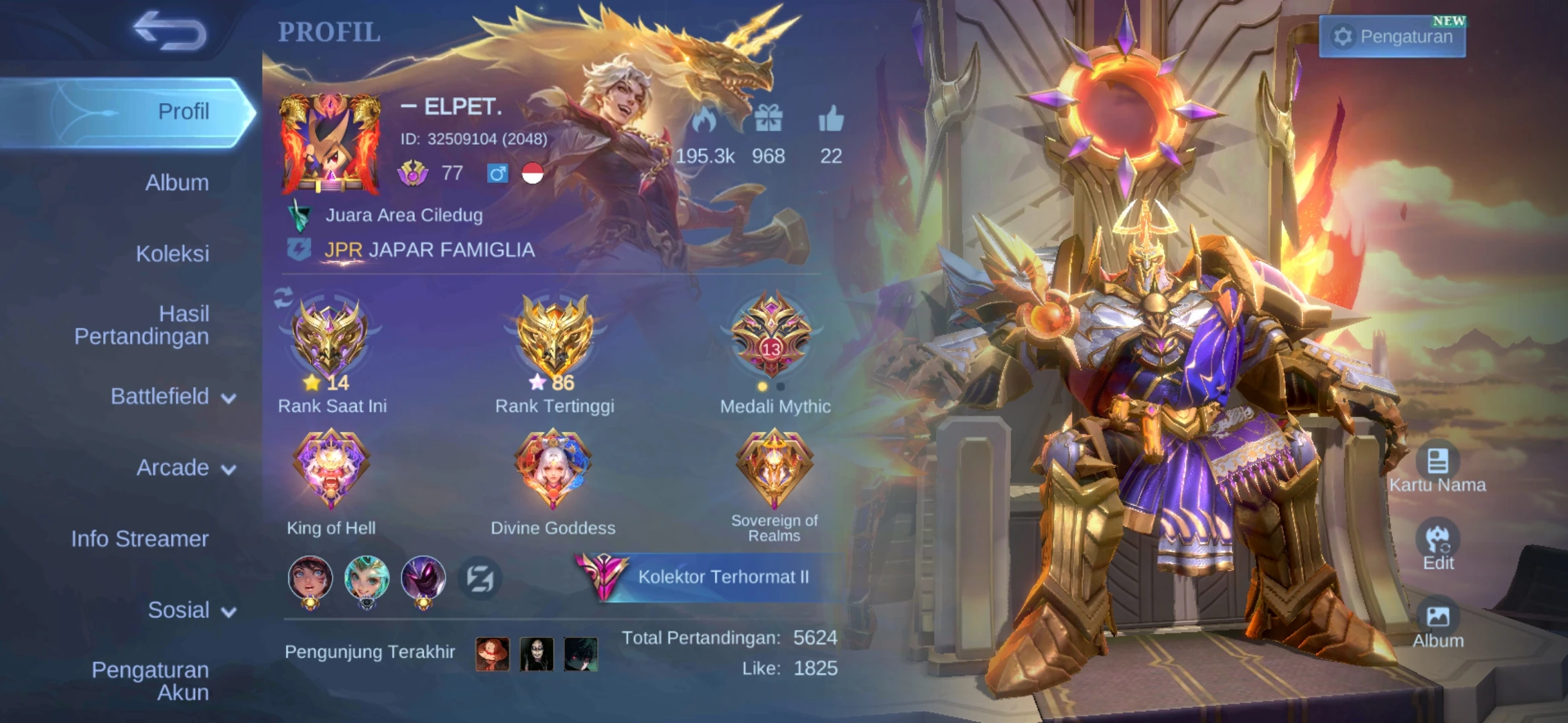 Mobile Legend Account