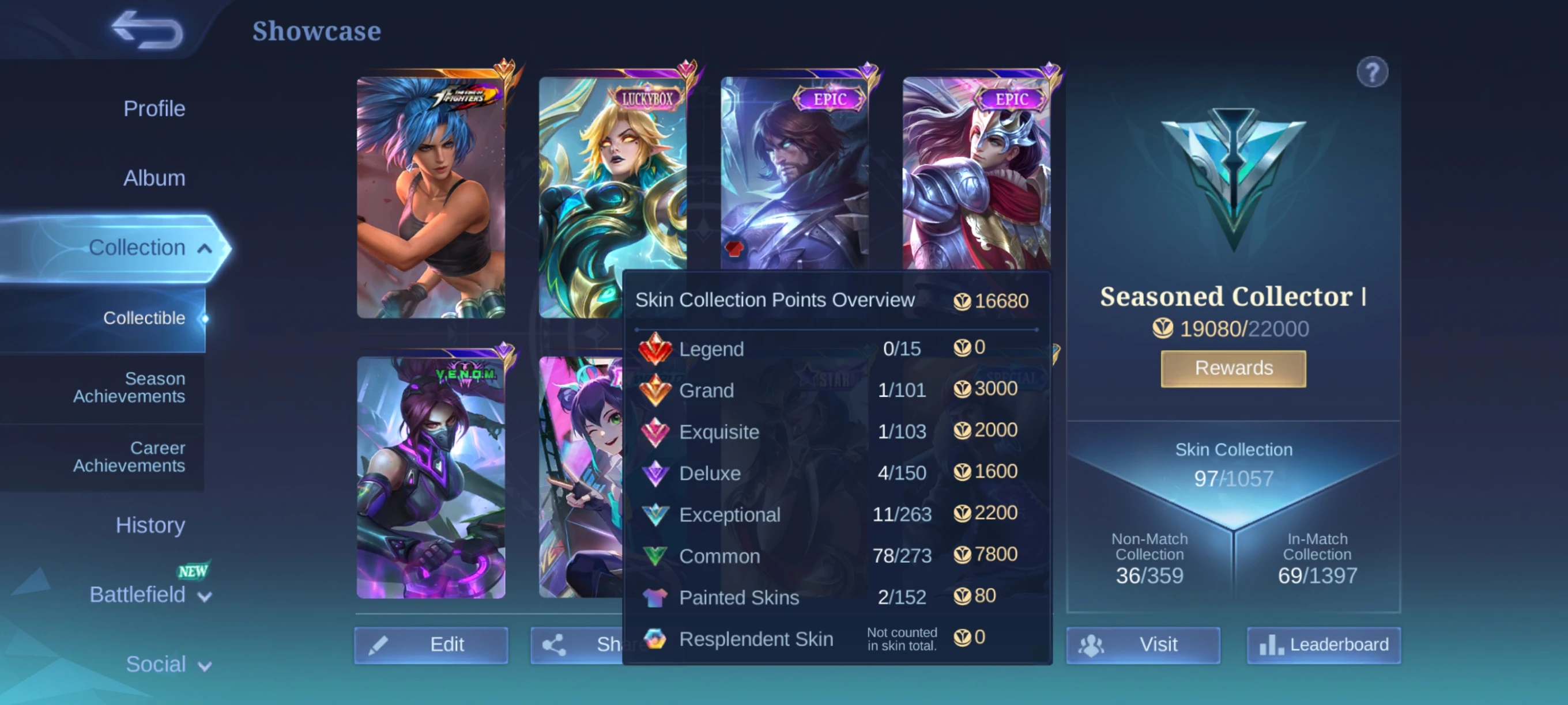 Mobile legend account
