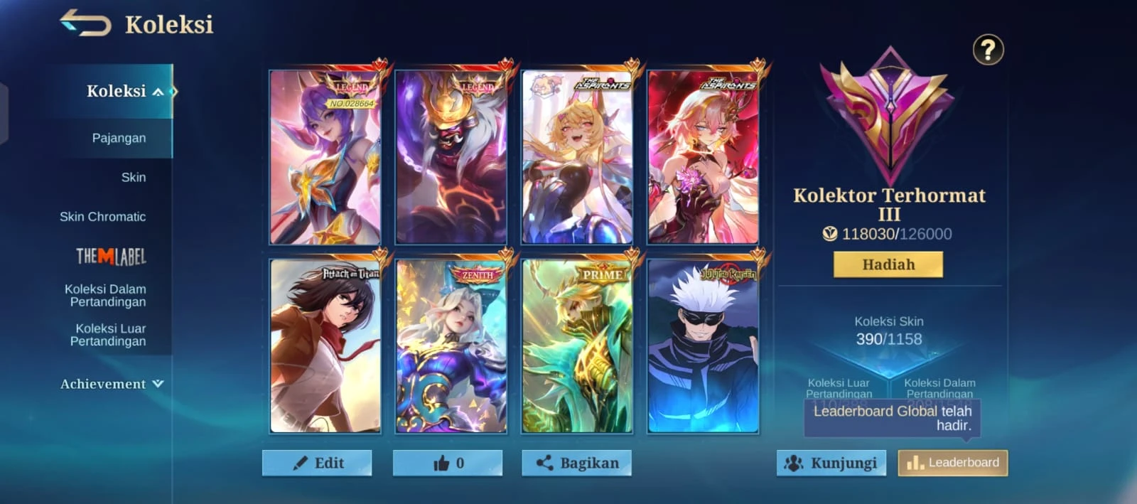 Mobile legend Acc store