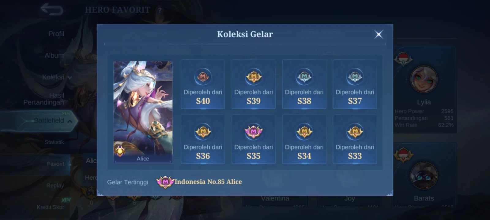 MLBB Gaming Acc Store